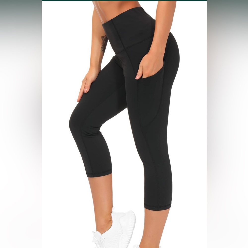 Sunzel Womens Workout Leggings with High Waist Tummy Control New Size Large